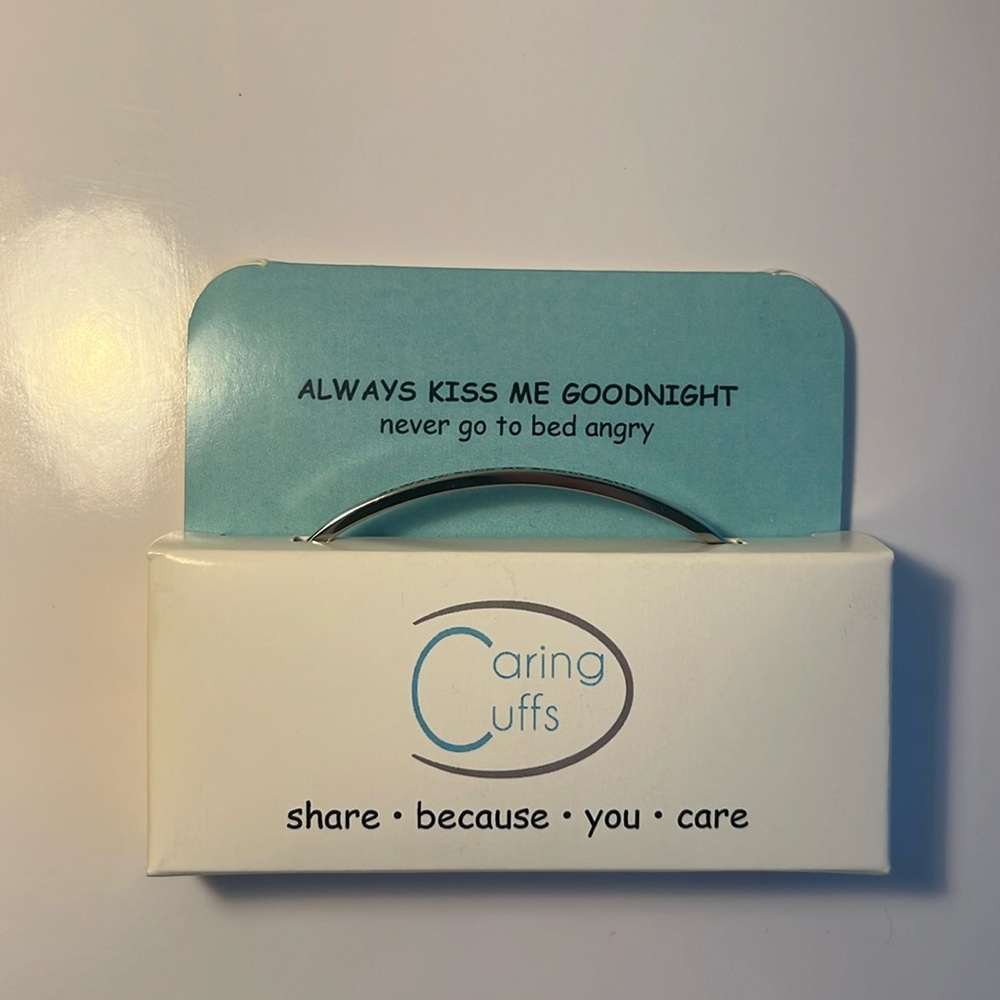 NWT Caring Cuff Always Kiss Me Goodnight